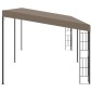 vidaXL Κιόσκι Επιτοίχιο Taupe 6 x 3 μ. Υφασμάτινο