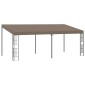 vidaXL Κιόσκι Επιτοίχιο Taupe 6 x 3 μ. Υφασμάτινο