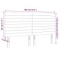 vidaXL Κεφαλάρι Κρεβατιού LED Μαύρο 180x5x118/128 εκ. Βελούδινο