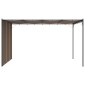 vidaXL Κιόσκι Κήπου Taupe 4 x 3 x 2,25 μ. με Πλαϊνή Κουρτίνα