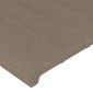 vidaXL Κεφαλάρι Κρεβατιού LED Taupe 80x5x118/128εκ. Υφασμάτινο