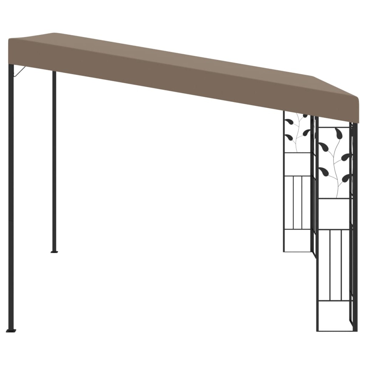 vidaXL Κιόσκι Επιτοίχιο Taupe 3 x 3 x 2,5 μ.