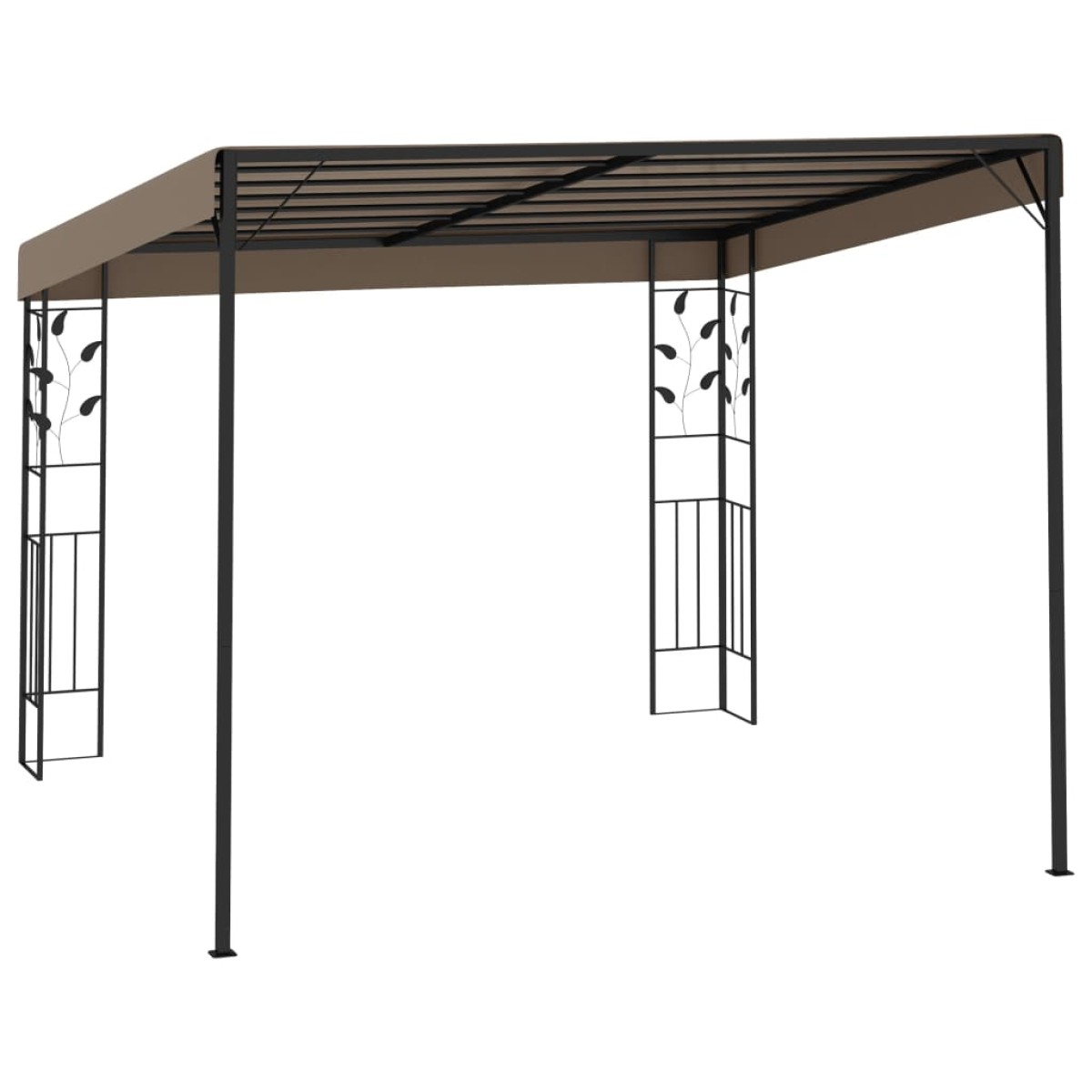 vidaXL Κιόσκι Επιτοίχιο Taupe 3 x 3 x 2,5 μ.