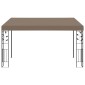 vidaXL Κιόσκι Επιτοίχιο Taupe 4 x 3 x 2,5 μ.