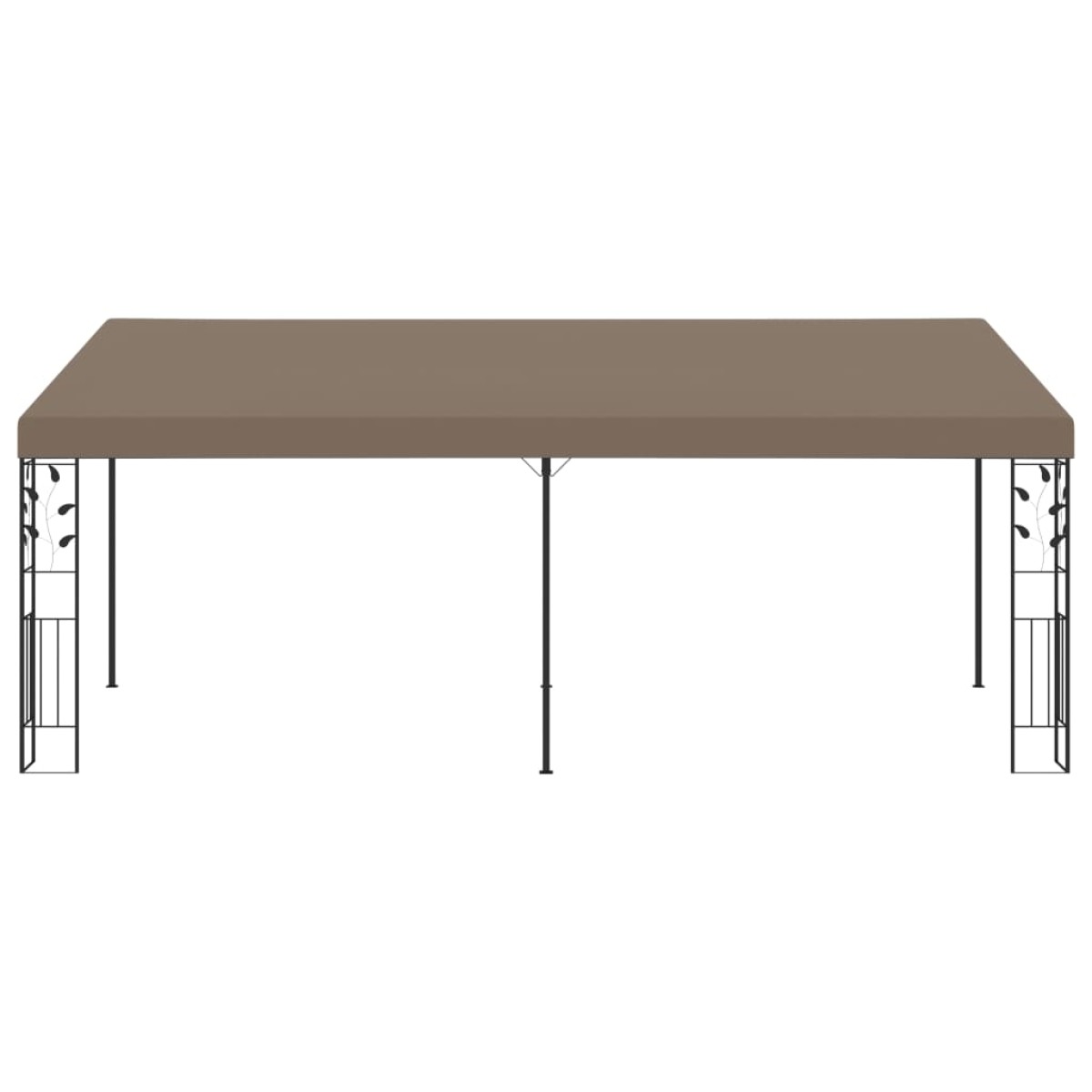 vidaXL Κιόσκι Επιτοίχιο Taupe 6 x 3 x 2,5 μ.