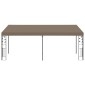 vidaXL Κιόσκι Επιτοίχιο Taupe 6 x 3 x 2,5 μ.