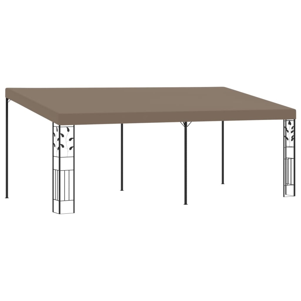 vidaXL Κιόσκι Επιτοίχιο Taupe 6 x 3 x 2,5 μ.