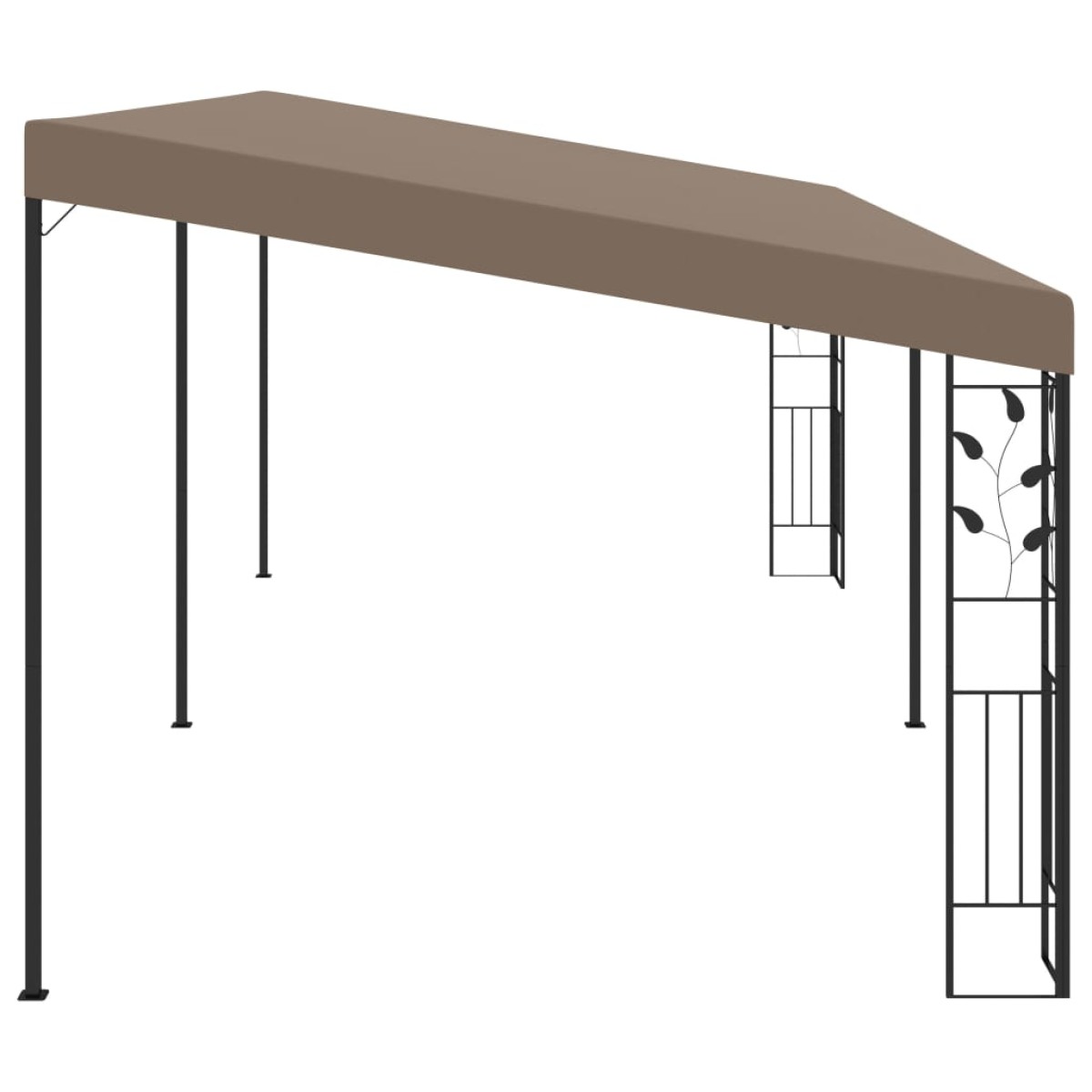 vidaXL Κιόσκι Επιτοίχιο Taupe 6 x 3 x 2,5 μ.