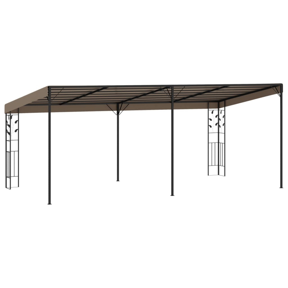 vidaXL Κιόσκι Επιτοίχιο Taupe 6 x 3 x 2,5 μ.