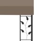 vidaXL Κιόσκι Επιτοίχιο Taupe 6 x 3 x 2,5 μ.