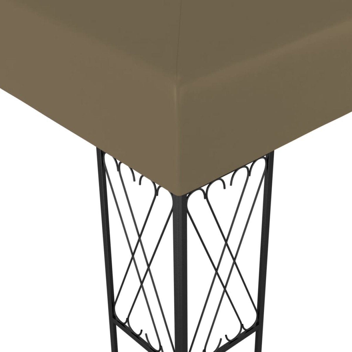 vidaXL Κιόσκι Taupe 3 x 3 μ. Υφασμάτινο