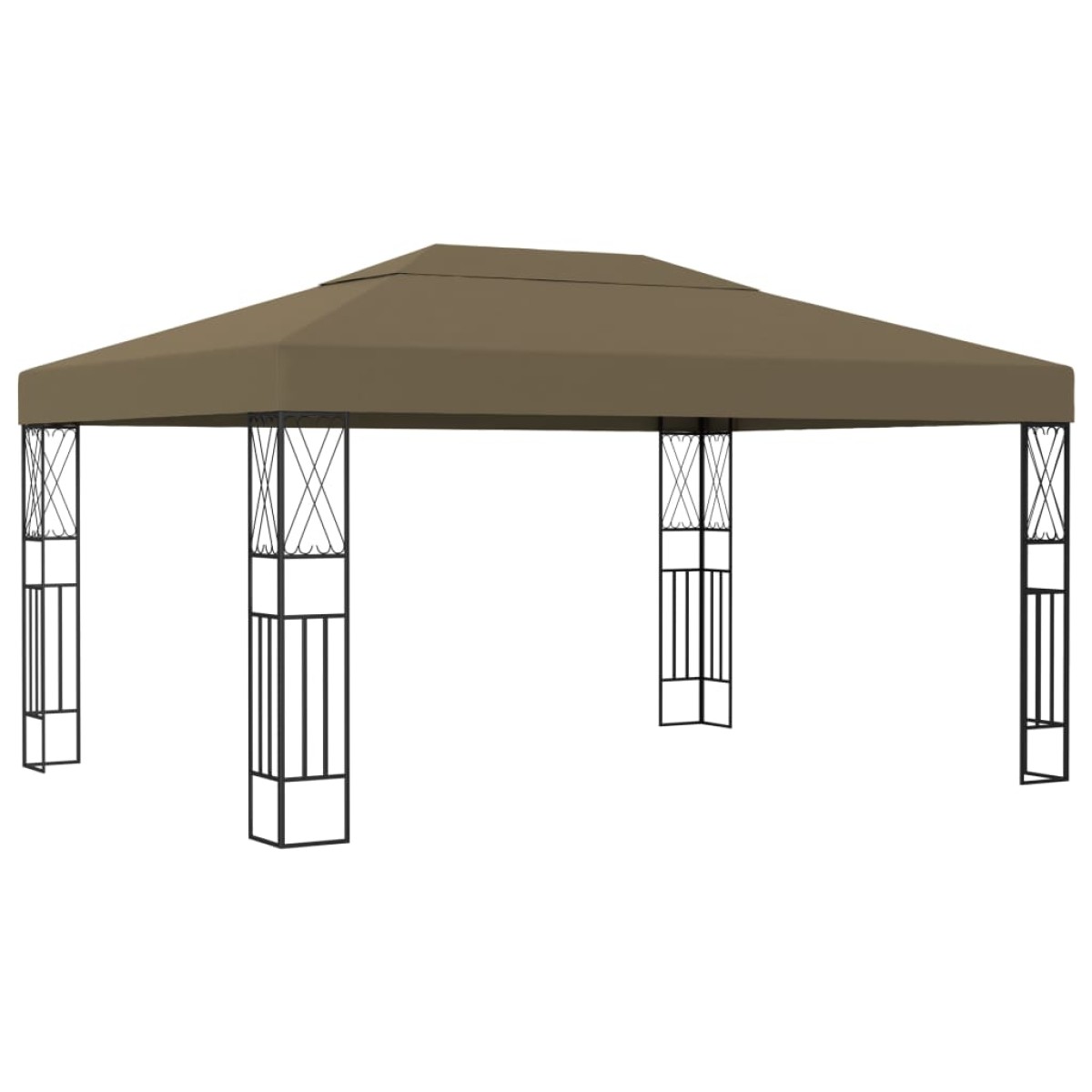 vidaXL Κιόσκι Taupe 3 x 4 μ. Υφασμάτινο