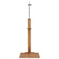 vidaXL Ντουζιέρα Κήπου 75 x 75 x 210 εκ. Μασίφ Ξύλο Teak