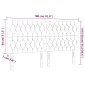 vidaXL Κεφαλάρι Κρεβατιού LED Taupe 180x7x118/128 εκ. Υφασμάτινο