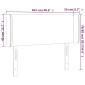 vidaXL Κεφαλάρι Κρεβατιού LED Σκούρο Πράσινο 103x16x78/88εκ. Βελούδινο