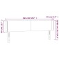 vidaXL Κεφαλάρι Κρεβατιού LED Μαύρο 163x16x78/88 εκ. Συνθετ. Δέρμα