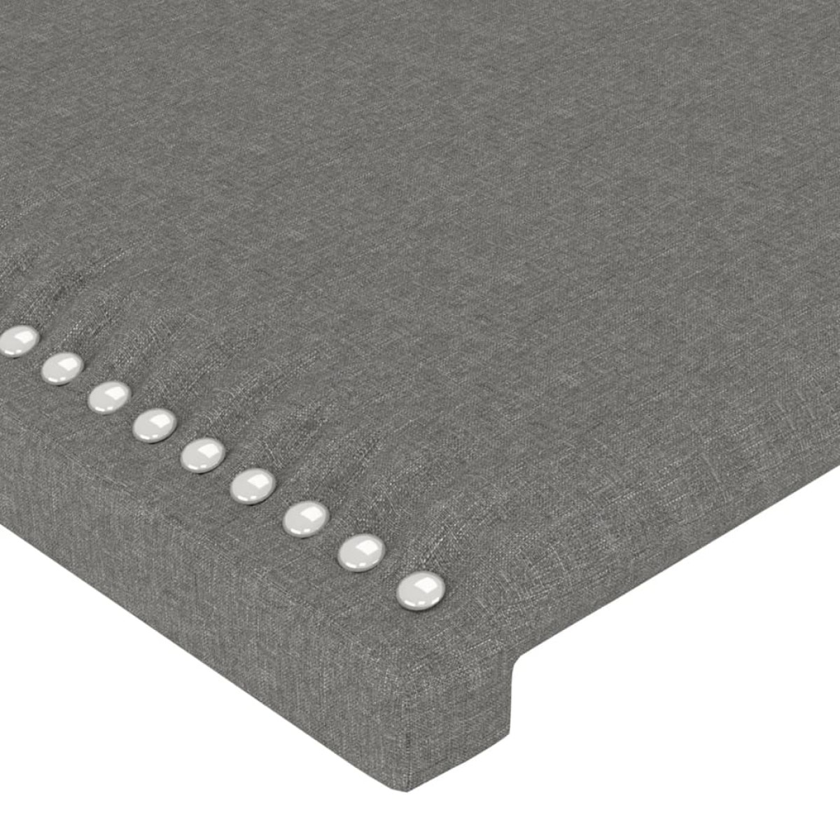 vidaXL Κεφαλάρι Κρεβατιού LED Σκούρο Γκρι 147x16x78/88 εκ. Υφασμάτινο