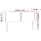vidaXL Κεφαλάρι Κρεβατιού LED Σκούρο Γκρι 147x16x78/88 εκ. Υφασμάτινο