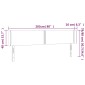vidaXL Κεφαλάρι Κρεβατιού LED Λευκό 203x16x78/88 εκ. Συνθετ. Δέρμα