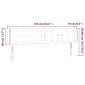vidaXL Κεφαλάρι Κρεβατιού LED Λευκό 163x16x78/88 εκ. Συνθετ. Δέρμα