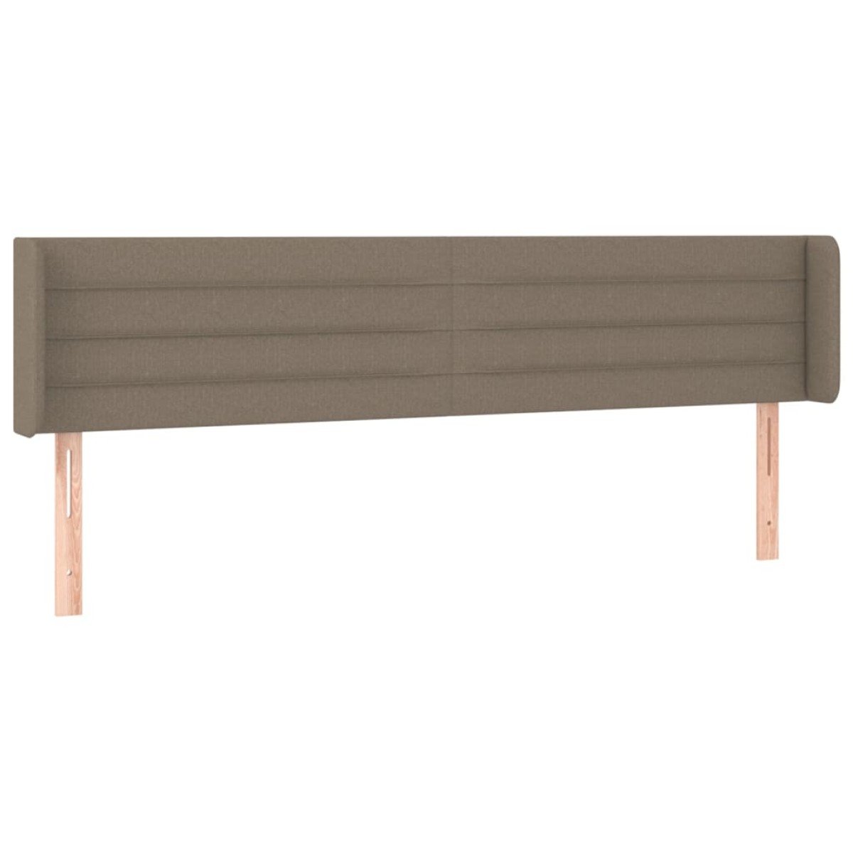 vidaXL Κεφαλάρι Κρεβατιού LED Taupe 163x16x78/88 εκ. Υφασμάτινο