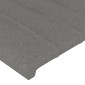 vidaXL Κεφαλάρι Κρεβατιού LED Σκούρο Γκρι 163x16x78/88 εκ. Υφασμάτινο