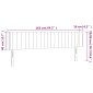 vidaXL Κεφαλάρι Κρεβατιού LED Μπλε 163x16x78/88 εκ. Υφασμάτινο