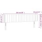 vidaXL Κεφαλάρι Κρεβατιού LED Ανοιχτό Γκρι 203x16x78/88 εκ. Βελούδινο