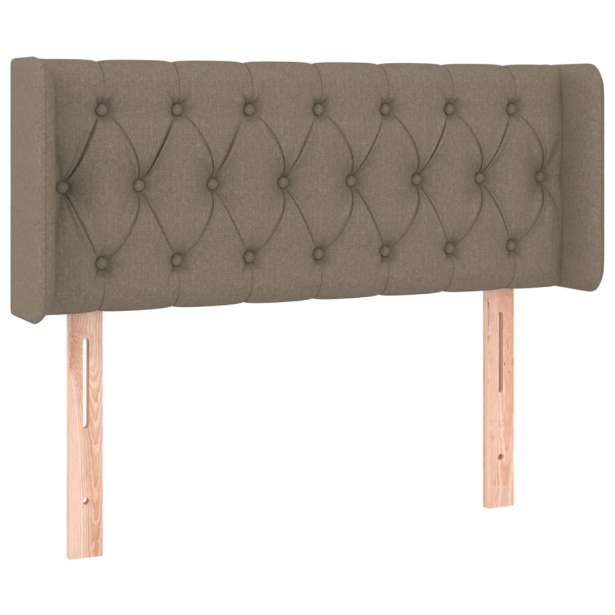 vidaXL Κεφαλάρι Κρεβατιού LED Taupe 93x16x78/88 εκ. Υφασμάτινο