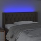 vidaXL Κεφαλάρι Κρεβατιού LED Taupe 93x16x78/88 εκ. Υφασμάτινο