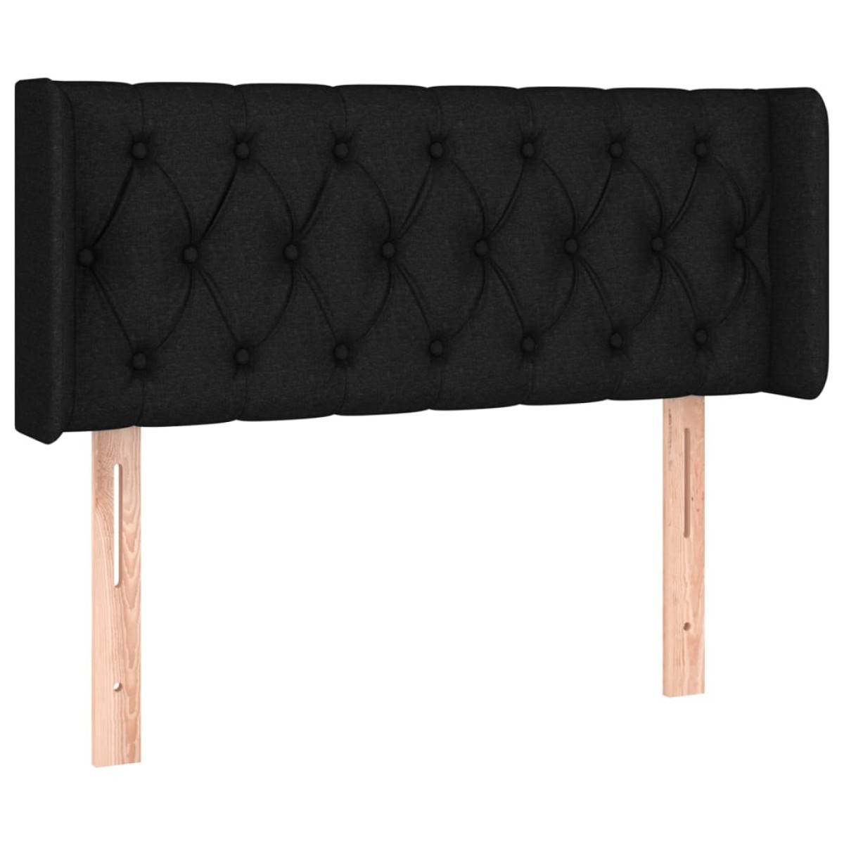 vidaXL Κεφαλάρι Κρεβατιού LED Μαύρο 103x16x78/88 εκ. Υφασμάτινο
