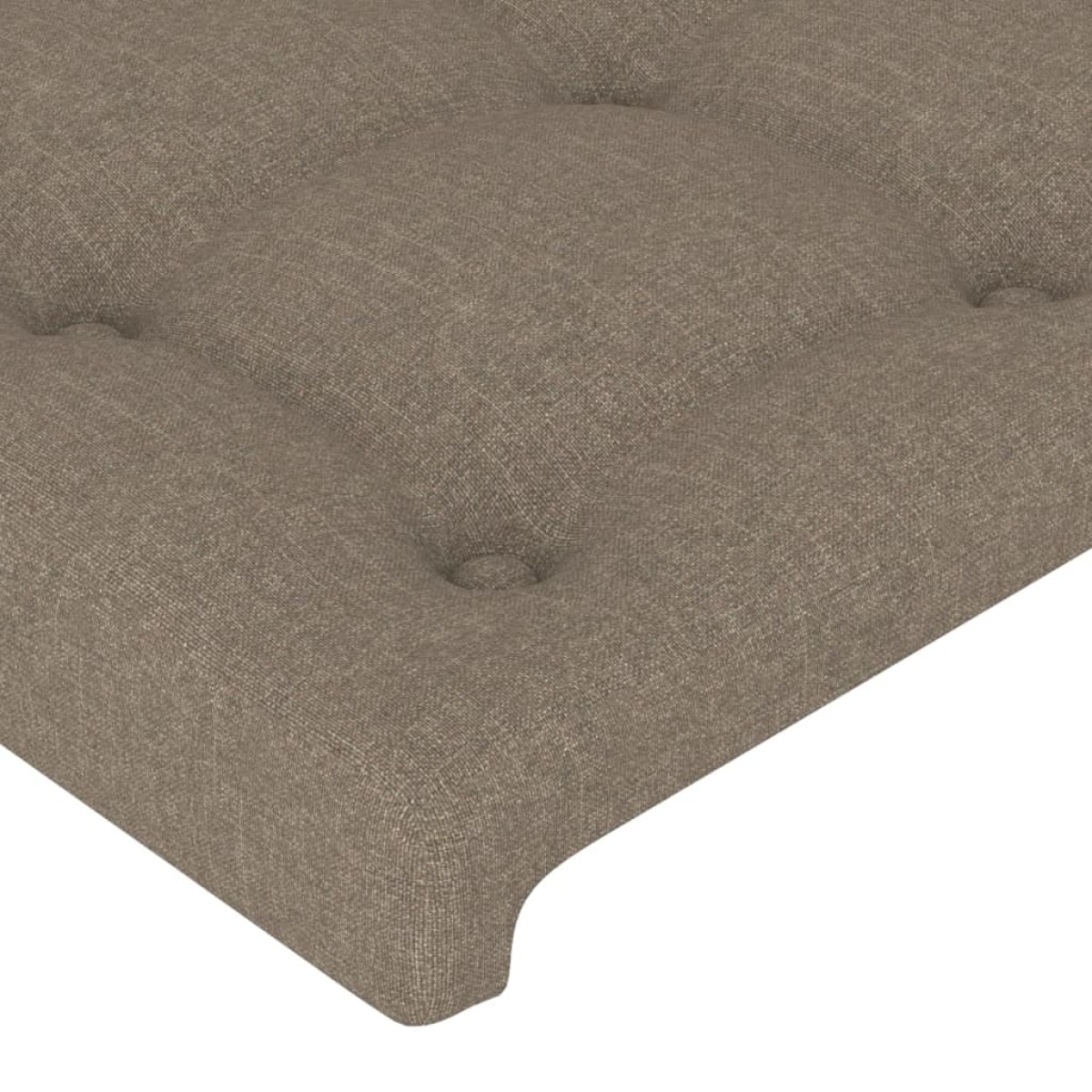 vidaXL Κεφαλάρι Κρεβατιού LED Taupe 183x16x78/88 εκ. Υφασμάτινο