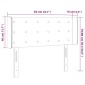 vidaXL Κεφαλάρι Κρεβατιού LED Σκούρο Μπλε 83x16x78/88 εκ. Βελούδινο
