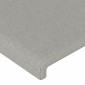 vidaXL Κεφαλάρι Κρεβατιού LED Ανοιχτό Γκρι 103x16x118/128 εκ.