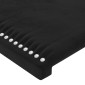 vidaXL Κεφαλάρι Κρεβατιού LED Μαύρο 183x16x118/128 εκ. Βελούδινο