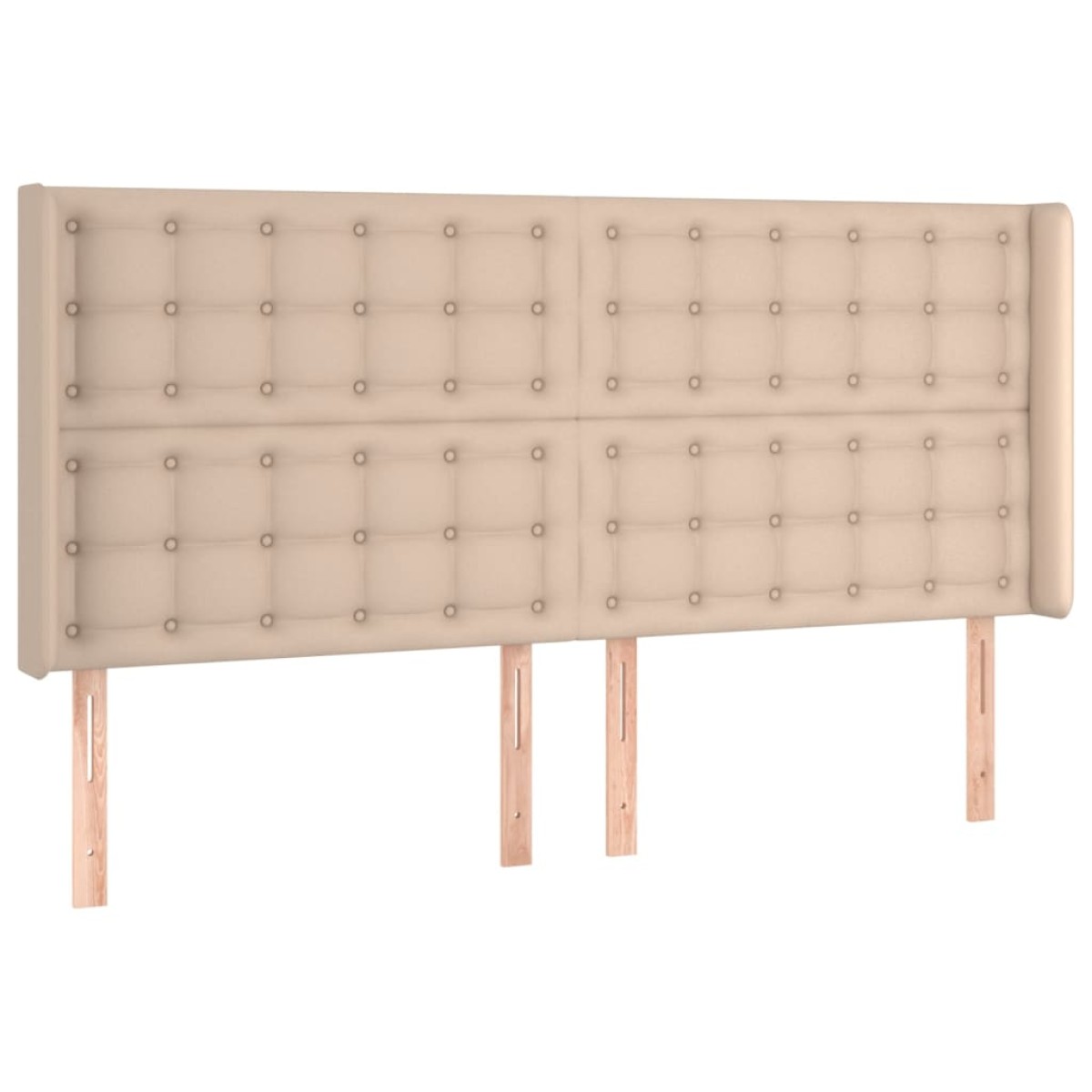 vidaXL Κεφαλάρι Κρεβατιού LED Καπουτσίνο 183x16x118/128 εκ