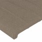 vidaXL Κεφαλάρι Κρεβατιού LED Taupe 93x16x118/128εκ. Υφασμάτινο