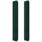 vidaXL Κεφαλάρι Κρεβατιού LED Σκούρο Πράσινο 93x16x118/128 εκ