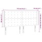 vidaXL Κεφαλάρι Κρεβατιού LED Ανοιχτό Γκρι 163x16x118/128 εκ.