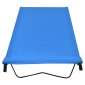 vidaXL Κρεβάτι Κάμπινγκ Μπλε 180x60x19 εκ. Ύφασμα Oxford και Ατσάλι