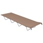 vidaXL Κρεβάτι Κάμπινγκ Χρώμα Taupe 180x60x19εκ. Ύφασμα Oxford/Ατσάλι