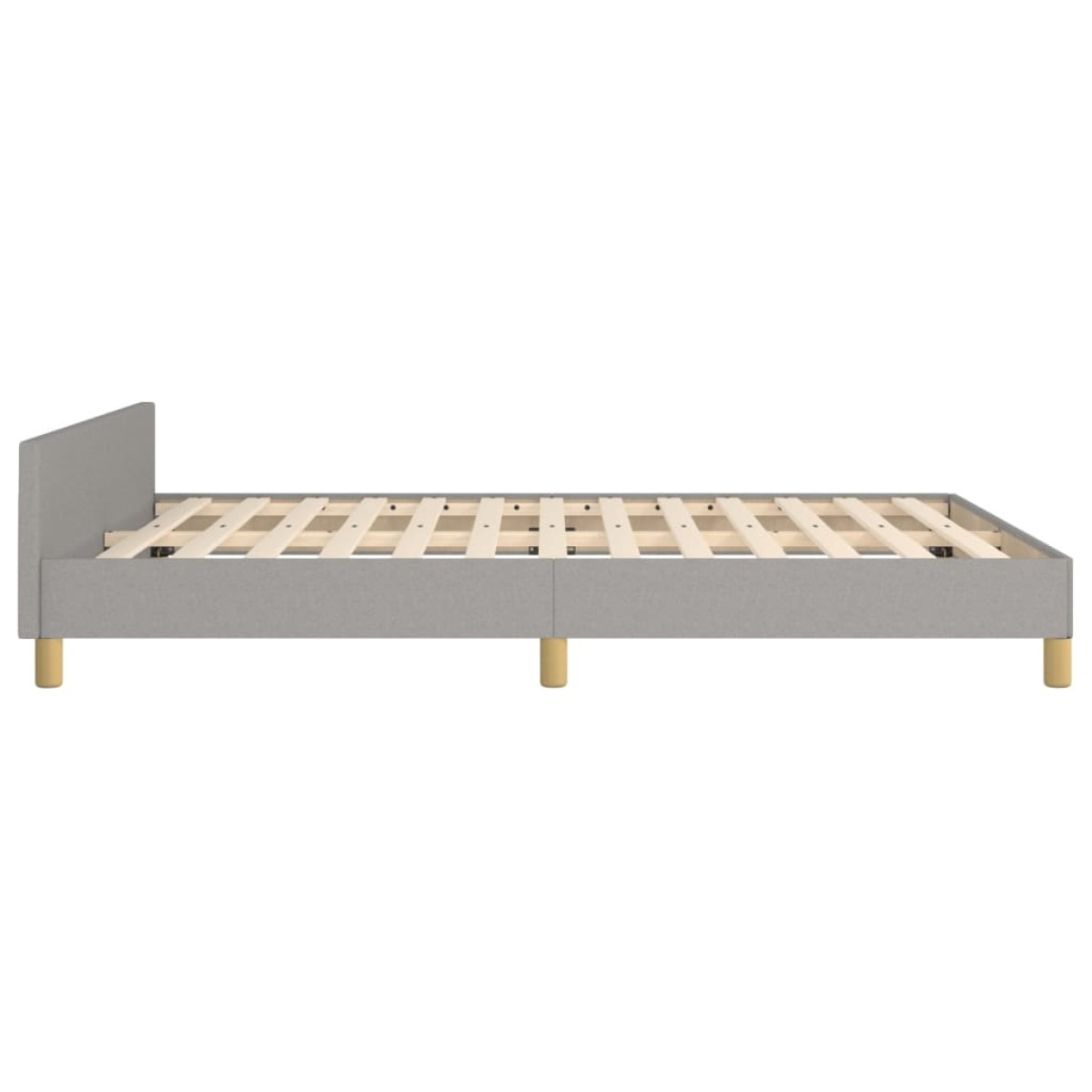 vidaXL Πλαίσιο Κρεβατιού με Κεφαλάρι Αν. Γκρι 140x200 εκ. Υφασμάτινο