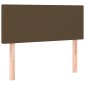 vidaXL Κρεβάτι Boxspring με Στρώμα Σκούρο Καφέ 90x190 εκ. Υφασμάτινο