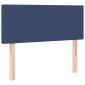 vidaXL Κρεβάτι Boxspring με Στρώμα Μπλε 100 x 200 εκ. Υφασμάτινο