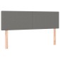 vidaXL Κρεβάτι Boxspring με Στρώμα Σκούρο Γκρι 140x190 εκ. Υφασμάτινο