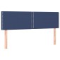 vidaXL Κρεβάτι Boxspring με Στρώμα Μπλε 140x200 εκ. Υφασμάτινο