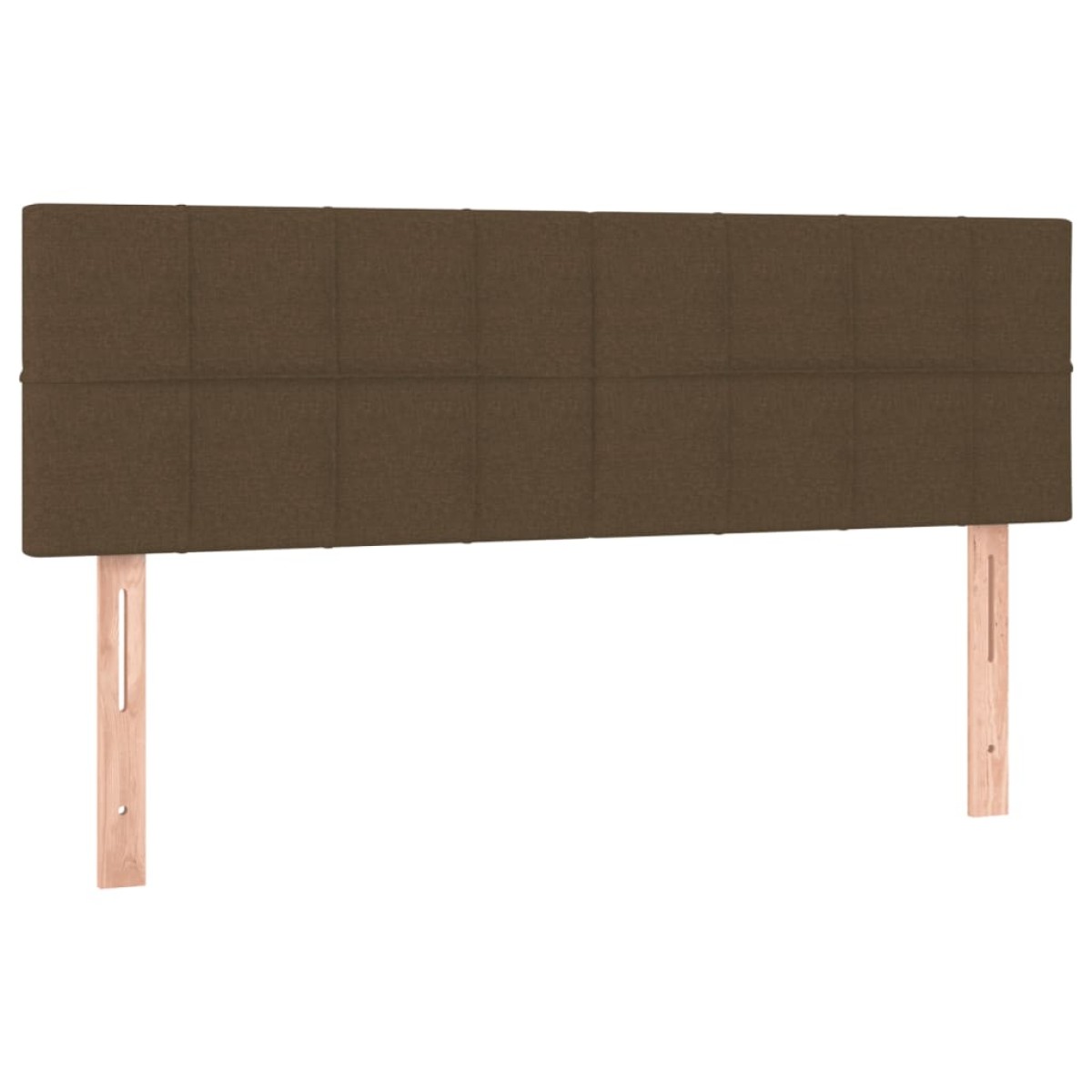 vidaXL Κρεβάτι Boxspring με Στρώμα Σκούρο Καφέ 140x200 εκ Υφασμάτινο
