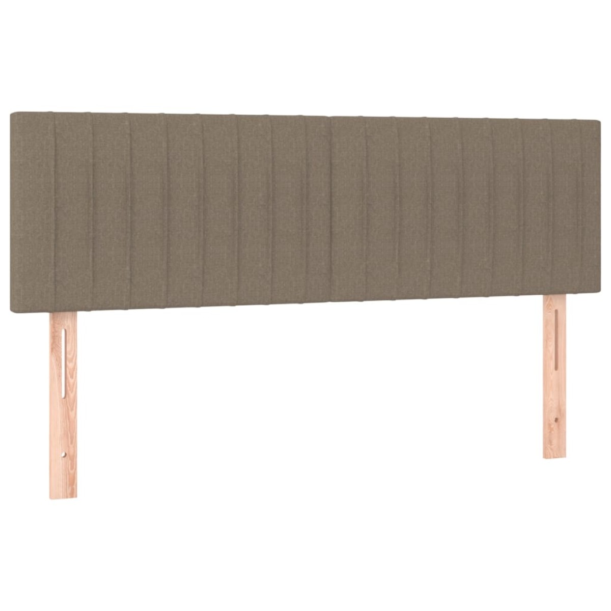 vidaXL Κρεβάτι Boxspring με Στρώμα Taupe 140x190 εκ. Υφασμάτινο