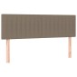 vidaXL Κρεβάτι Boxspring με Στρώμα Taupe 140x190 εκ. Υφασμάτινο