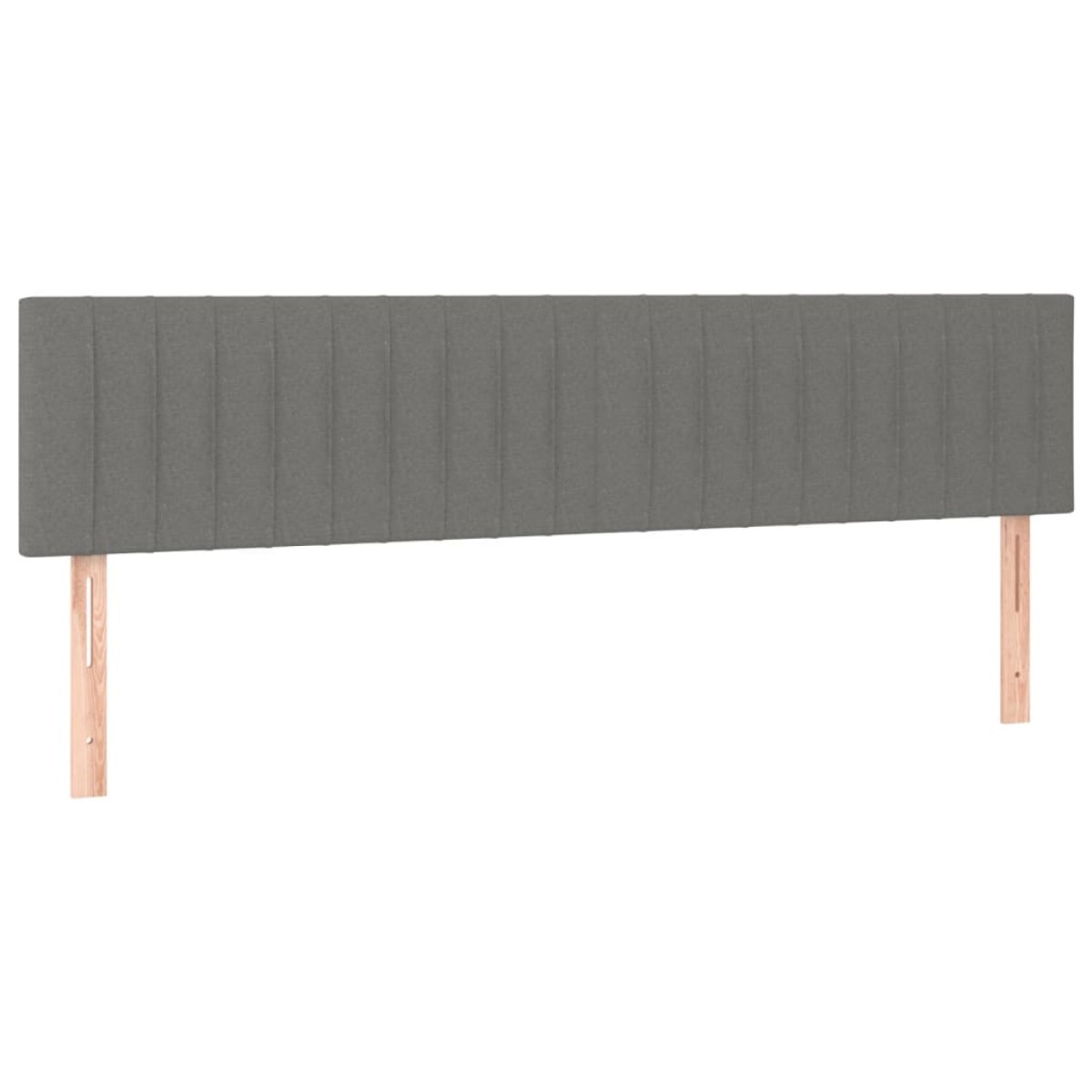 vidaXL Κρεβάτι Boxspring με Στρώμα Σκούρο Γκρι 160x200 εκ Υφασμάτινο